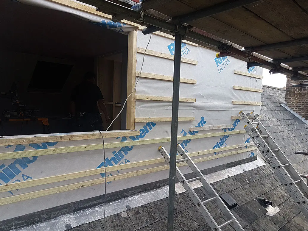 The dormer cut in