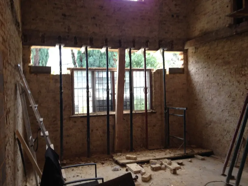 Back to the outside walls