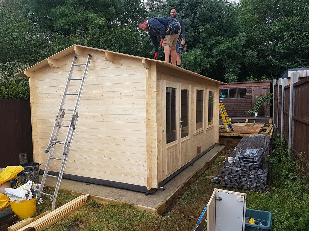 The office building goes up