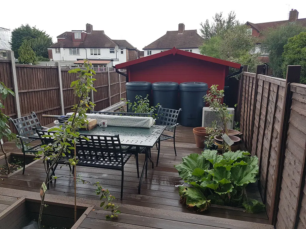 60 square metres of deck