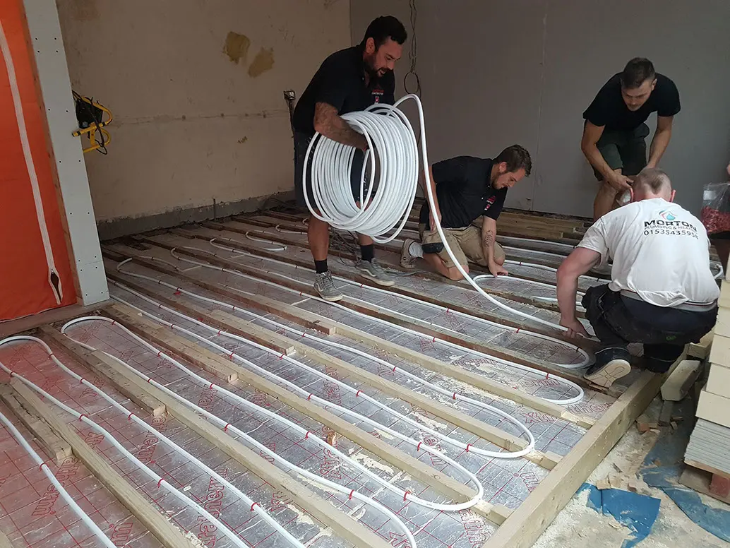 Underfloor heating loops