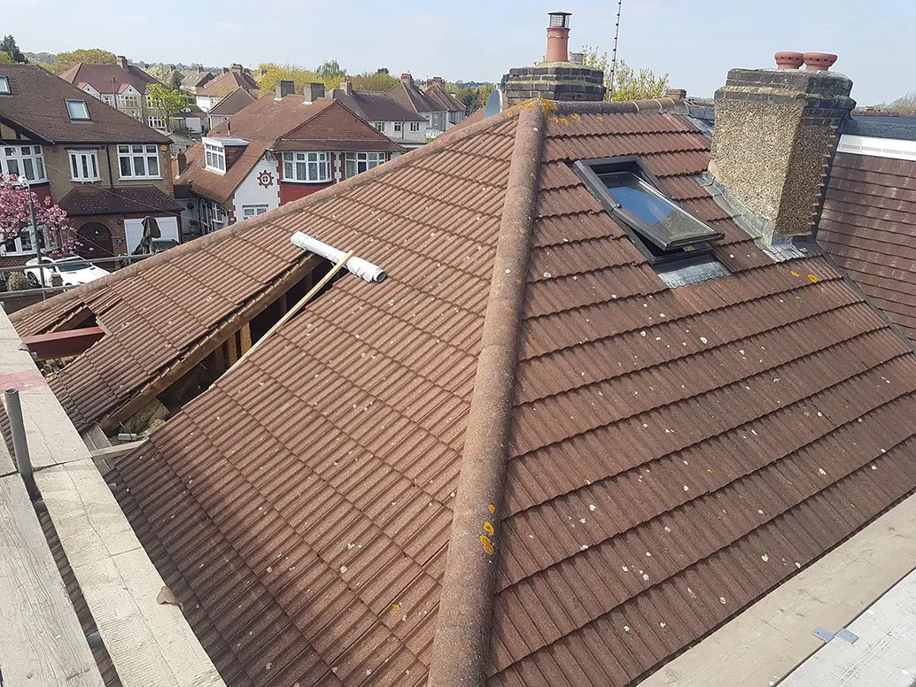 The roof before