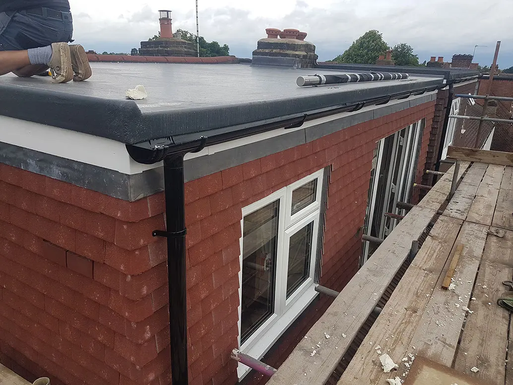 Tile-hung dormer cheeks