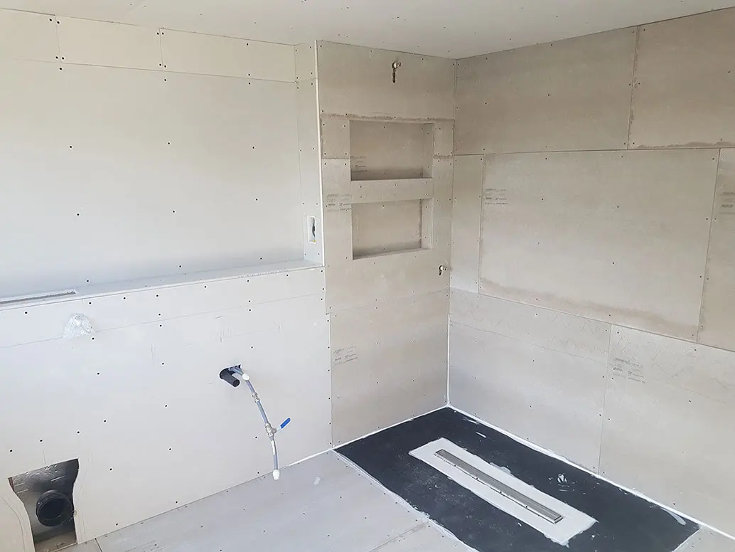 Bathroom first fix