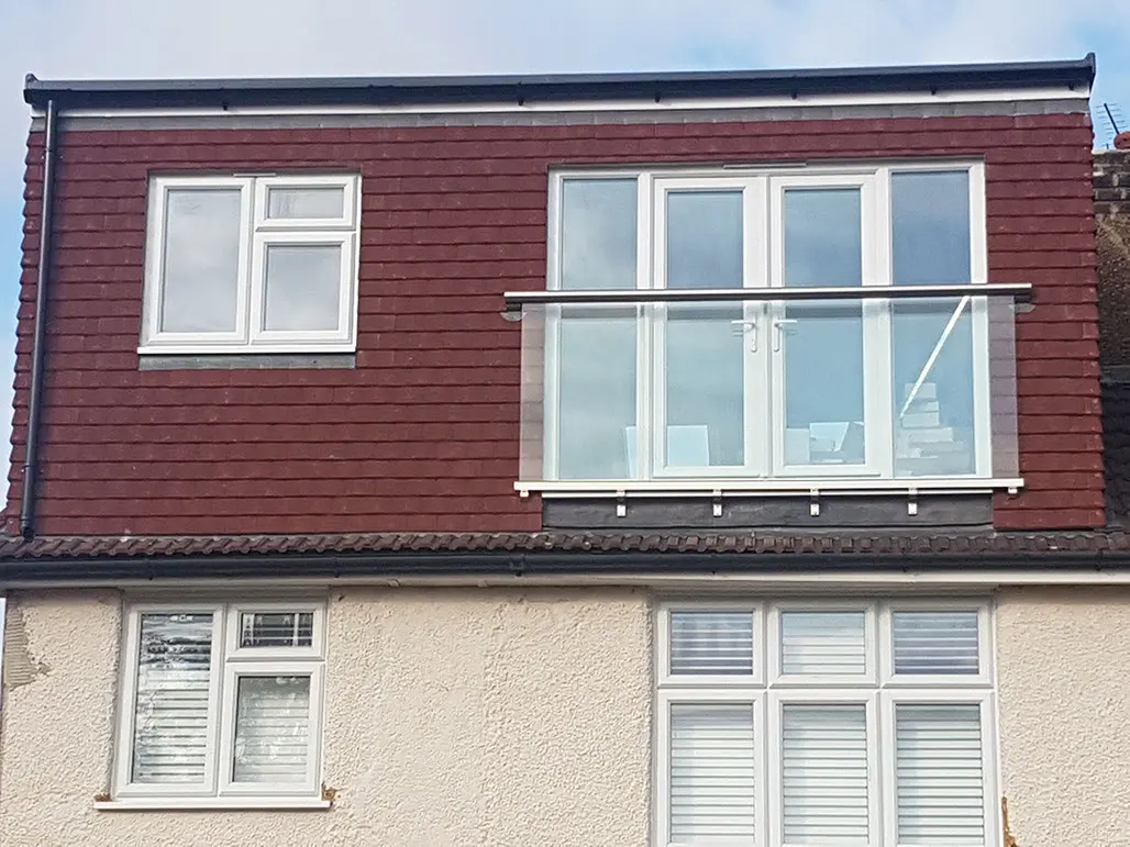 The glass Juliet balcony