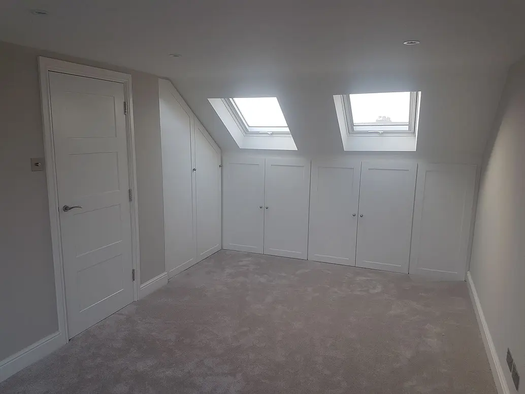 The finished bedroom