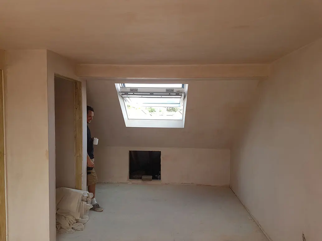 Plastered, Velux in