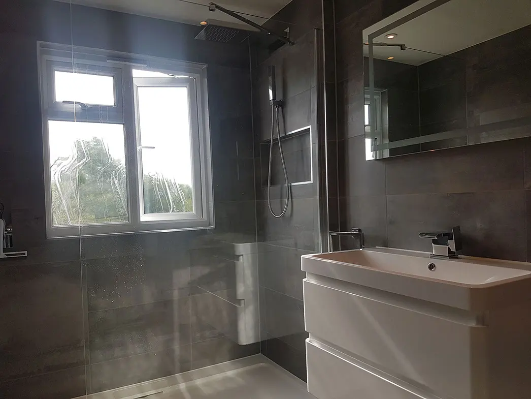 The new shower room