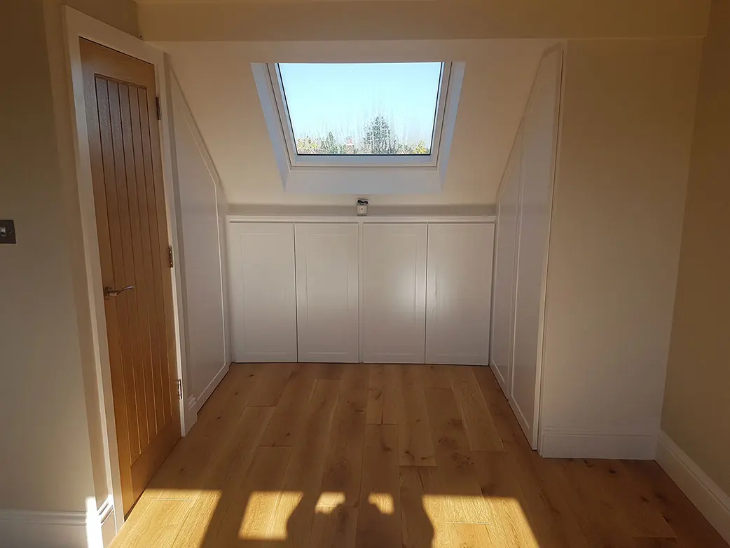 Bedroom with fitted wardrobes