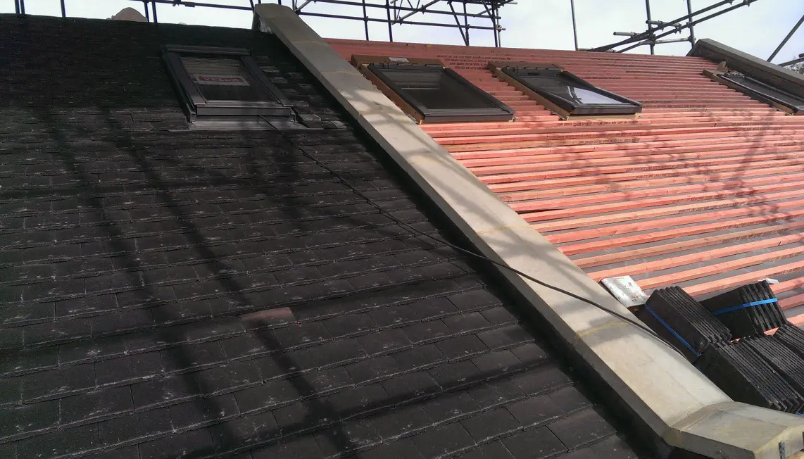 Slating the roofs
