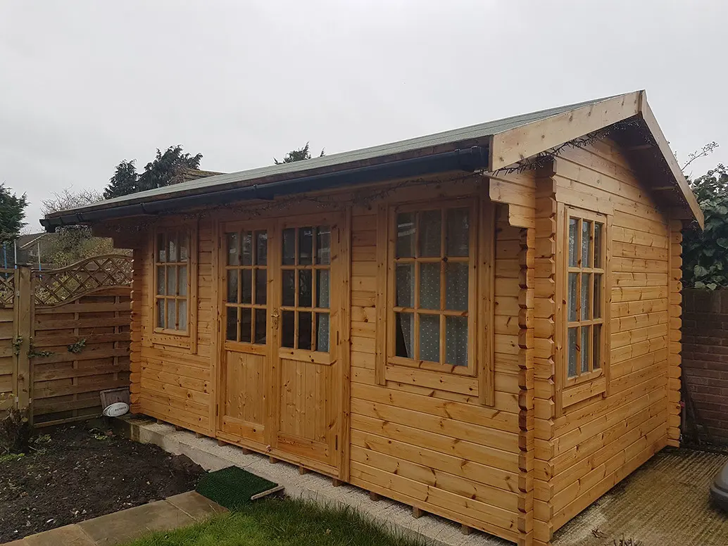 Traditional timber cabin
