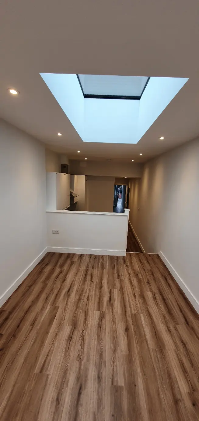 Finished interior