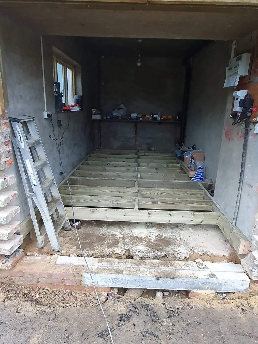 New floor joists