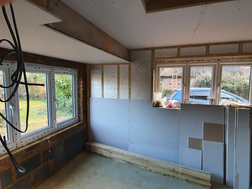 Insulating the walls