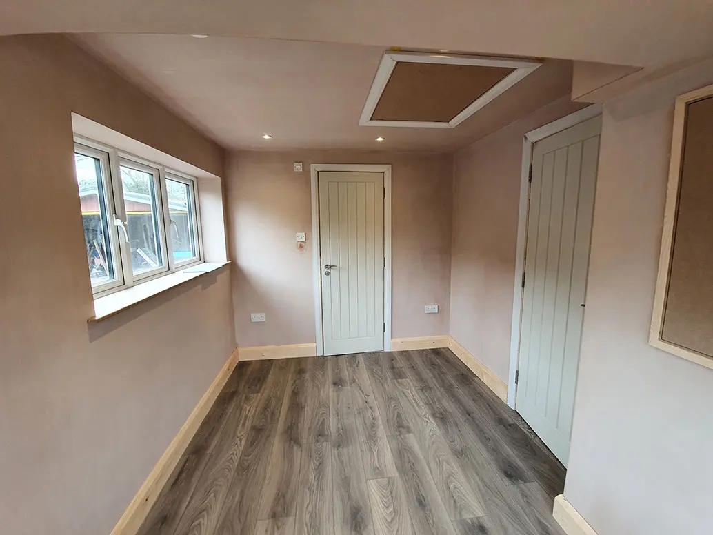 New flooring through