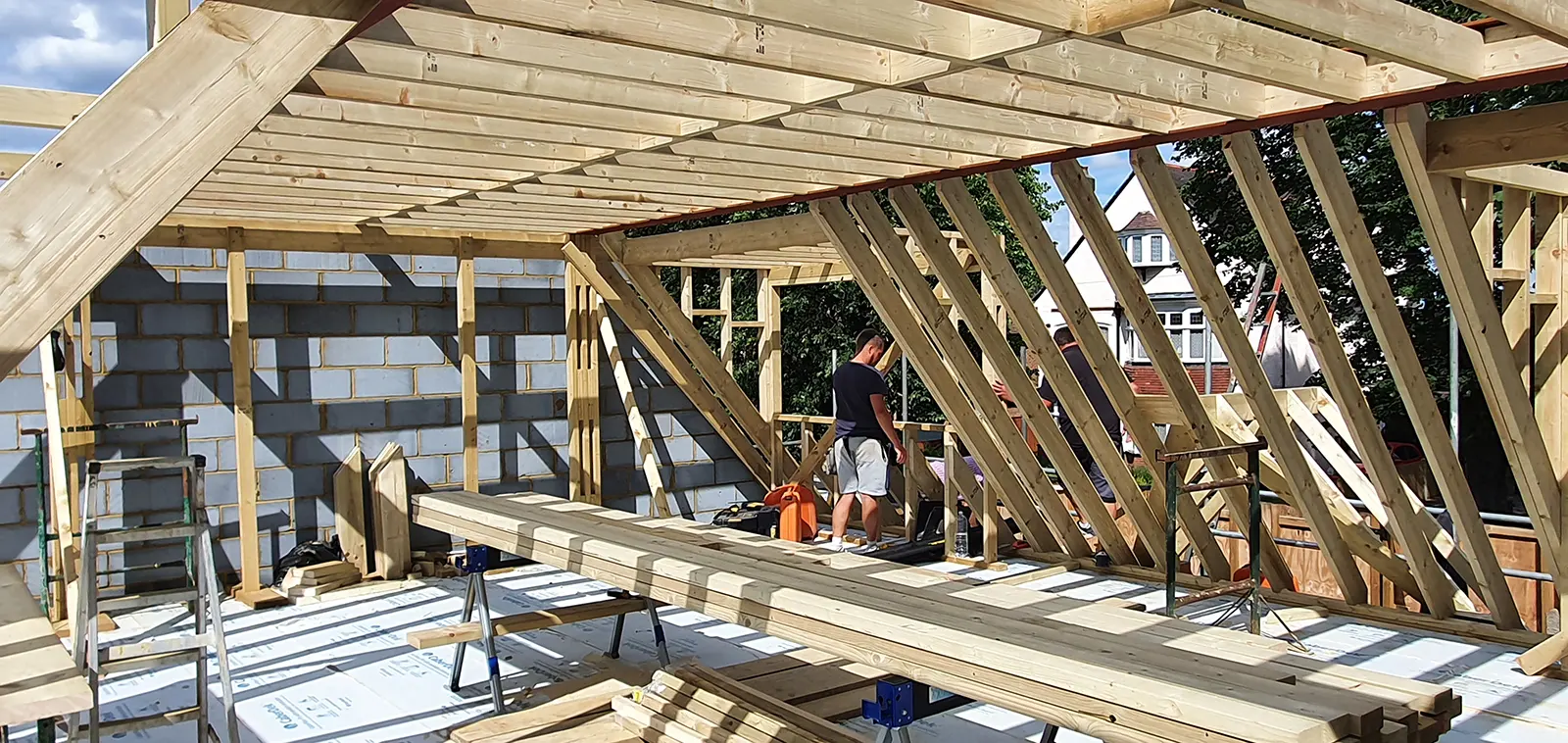 First-floor timbers