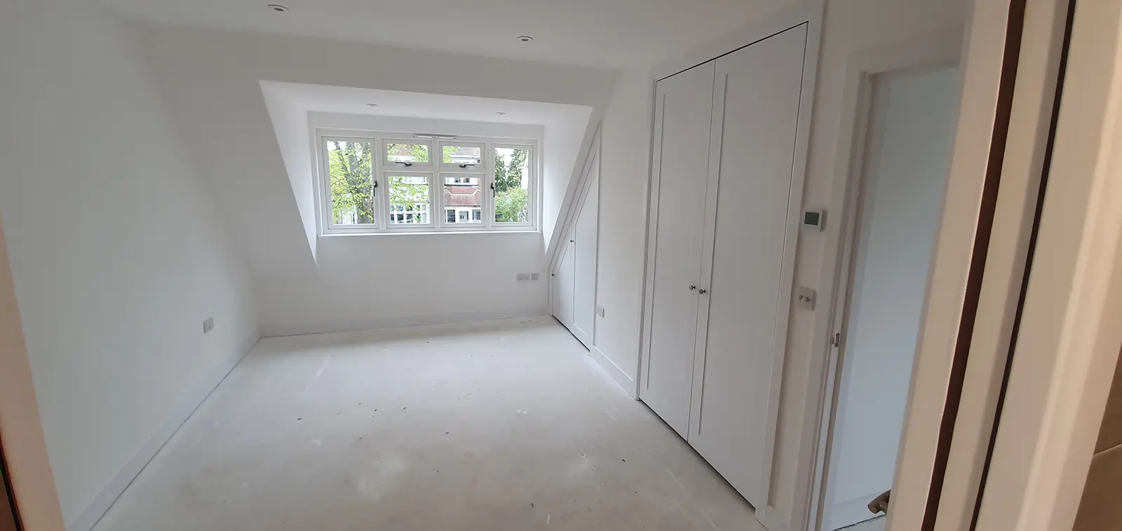 Bedroom with fitted storage