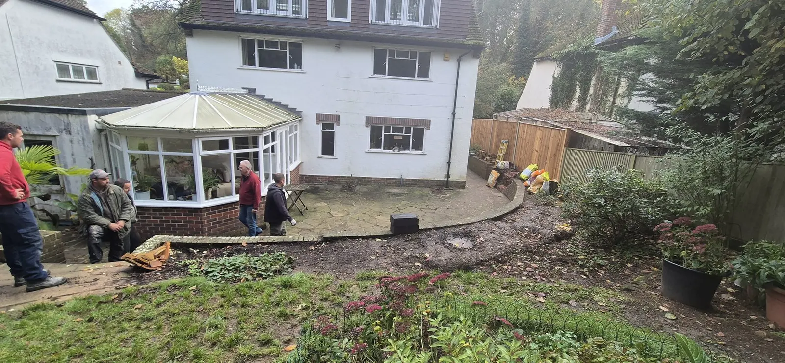 The rear before work began